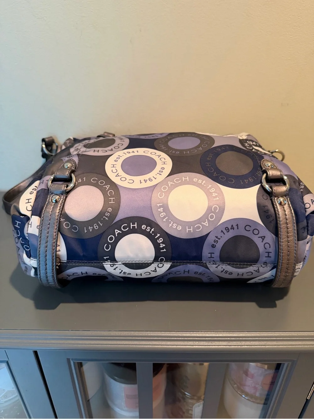 Coach Snaphead Print Sateen Alexandra Satchel Crossbody Handbag F17582 Y2K, $398